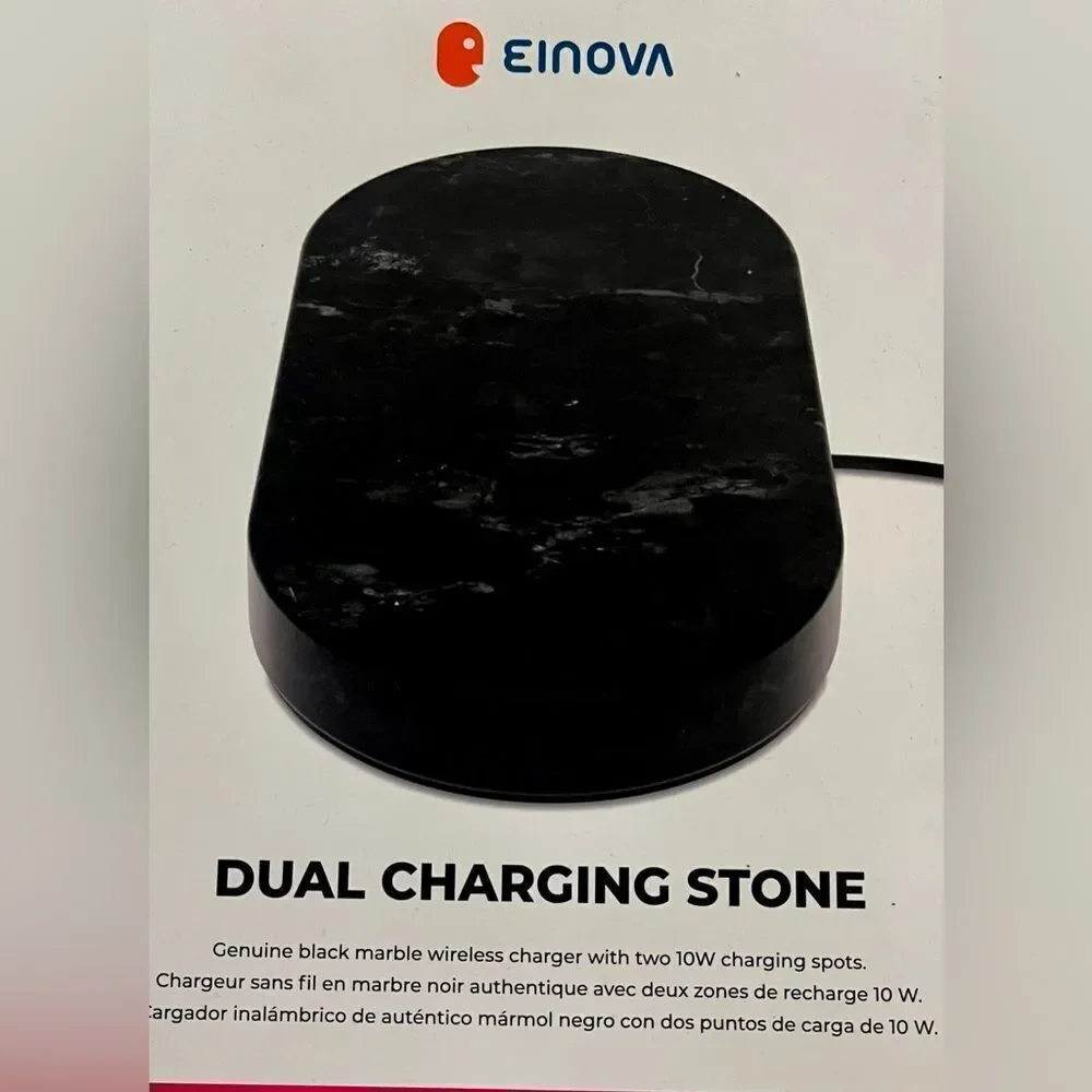 New in box Enova Double Black Marble wireless charger